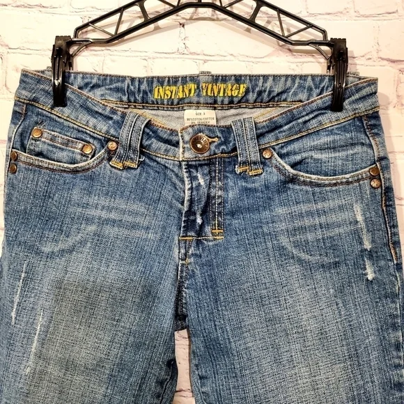 INSTANT VINTAGE DENIM CAPRIS - Picture 2 of 7